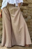 Arbi Gingham Palazzo Pant Hazelnut